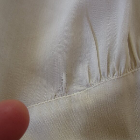 Barbizon Vintage Ivory Lace Embroidered Pleated Ruff Slip Little Miss 12 Rio - Picture 16 of 16